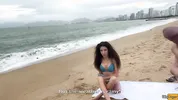 Babe Can I Cum On Your Tits? - Public Cock Flashing On The Beach
