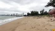 Babe Can I Cum On Your Tits? - Public Cock Flashing On The Beach