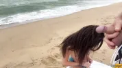 Babe Can I Cum On Your Tits? - Public Cock Flashing On The Beach