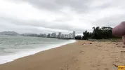 Babe Can I Cum On Your Tits? - Public Cock Flashing On The Beach