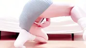 After going out with no bra, masturbation sound and cloudy juice