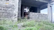 College mates had a clothed Quickie In Abandoned House (COLLEGE LOVE STORY Ep 1)
