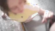 Playing with his cock before he gives me a hot cumshot