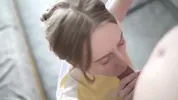 Playing with his cock before he gives me a hot cumshot