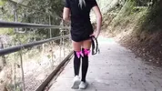 Crazy Squirt outdoors Public Masturbation