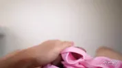 Step Mom caught Step Son jerking off and help him to cum quick while Dad is not home CarryLight MILF