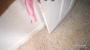 Step Mom caught Step Son jerking off and help him to cum quick while Dad is not home CarryLight MILF