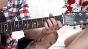Music lesson ended with anal fucking