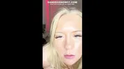 Swedish 18yo teen blonde talks naughty in Swedish while playing with her dildo