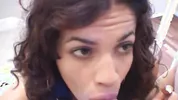 A nice surprise for Isis Taylor who loves to give blowjobs