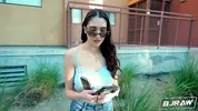 BJRAW Drenching Aria Slone in jizz