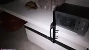 Thief caught stealing gets punished with a FACIAL