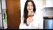 ANAL sex on the first meeting with a beautiful brunette met on a dating site