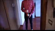 ANAL sex on the first meeting with a beautiful brunette met on a dating site