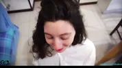 ANAL sex on the first meeting with a beautiful brunette met on a dating site