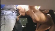 It's great to fuck someone in the asshole and give a blowjob at the same time in the car.