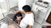 Brunette sat hot on my dick