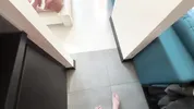 I was talking to my husband on the phone while the neighbor was pulling me onto his dick