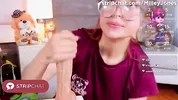 Redhead Skinny Girl Glasses Piercing Huge Dildo Blowjob Deepthroat Gagging Now – MilleyJones