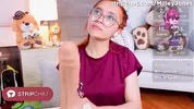 Redhead Skinny Girl Glasses Piercing Huge Dildo Blowjob Deepthroat Gagging Now – MilleyJones