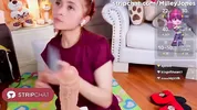 Redhead Skinny Girl Glasses Piercing Huge Dildo Blowjob Deepthroat Gagging Now – MilleyJones