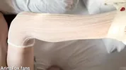 Petite Teen Stepdaughter Takes Stepdad's Thick Monster in Converse Stockings Outfit Non-Stop Moaning