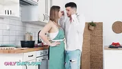 Busty Amalia can't cook and fucks like a pro