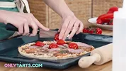 Busty Amalia can't cook and fucks like a pro