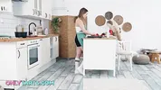 Busty Amalia can't cook and fucks like a pro