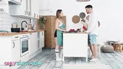 Busty Amalia can't cook and fucks like a pro