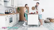 Busty Amalia can't cook and fucks like a pro