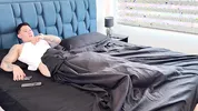 WTF! My stepsister catches me masturbating under the covers and puts my cock in her mouth!