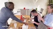 Sex break in the kitchen