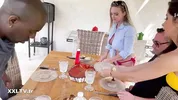Sex break in the kitchen