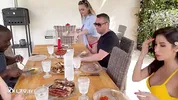 Sex break in the kitchen