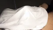My Stepsister’s playing with my Cock under the sheets and rubbing it on her Asshole