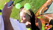 FunSize Teens - A Petite Cosplaying as a Pokemon is Fucked Outdoor