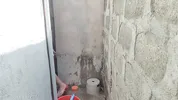 Filipina taking a bath outside the house got fuck