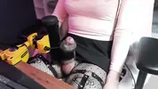 Twitchy Femboy gets ruthlessly edged by toy!
