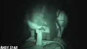 In the parking lot at night POV-BLOWJOB