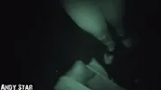 In the parking lot at night POV-BLOWJOB