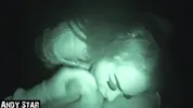 In the parking lot at night POV-BLOWJOB