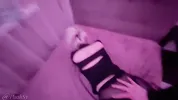 I tore the Goth girl's tights and fucked her