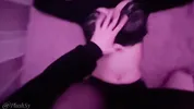 I tore the Goth girl's tights and fucked her