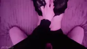 I tore the Goth girl's tights and fucked her
