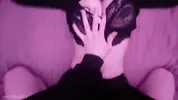 I tore the Goth girl's tights and fucked her