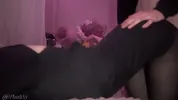 I tore the Goth girl's tights and fucked her