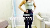 A fitness model in the role of a sexy nurse