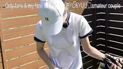 A beautiful girl training with skipping rope is restrained and vaginal shot SEX individual shooting / amateur / Japan