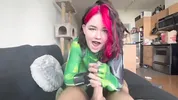 POV deepthroat blowjob, reverse cowgirl, creampie - Shego Cosplay